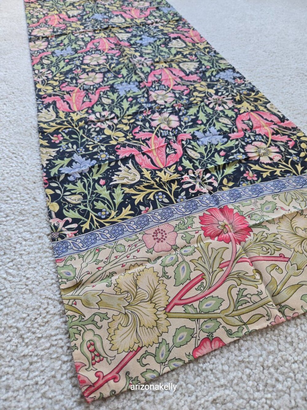 NWT The Met Silk Oblong Scarf William Morris - Picture 7 of 16
